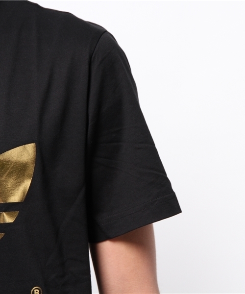 adidas Originals（アディダスオリジナルス）の「メンズ アディダス Tシャツ 黒金 adidas FOIL TEE（Tシャツ/カットソー・メンズ・ブラック・LARGE/MEDIUM/SMALL/X-LARGE）」の6枚目の写真