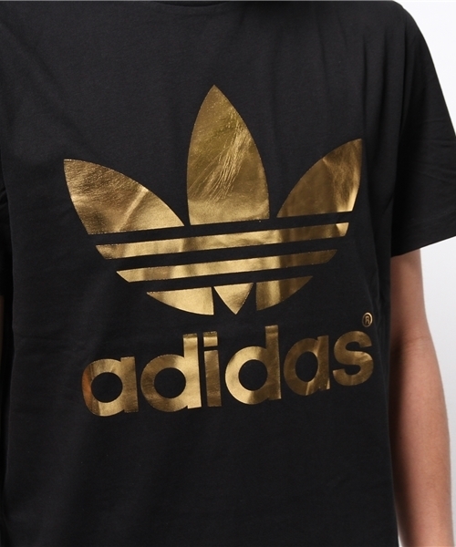adidas Originals（アディダスオリジナルス）の「メンズ アディダス Tシャツ 黒金 adidas FOIL TEE（Tシャツ/カットソー・メンズ・ブラック・LARGE/MEDIUM/SMALL/X-LARGE）」の7枚目の写真