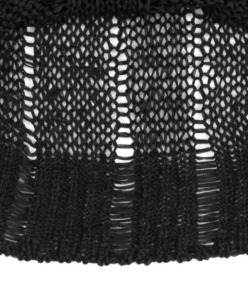 Figments(フィグメンツ)の「オフショルダーニットトップス(ニット/セーター・レディース・ブラック/ホワイト・FREE)」の6枚目の写真