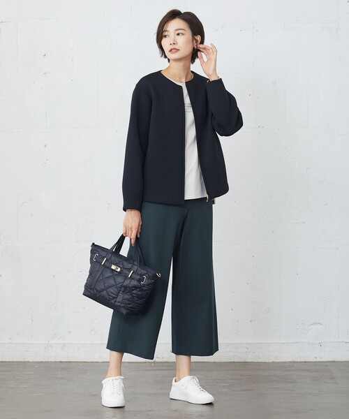 J.PRESS（ジェイプレス）の「【2WAY】キルティング バッグ（トートバッグ・レディース・ブラック系/グレー系/ブラウン系/ネイビー系・F）」の20枚目の写真