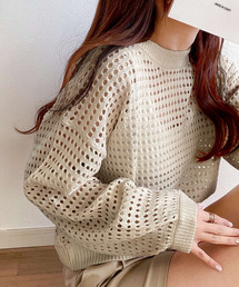 classicalelf | 大人の抜け感。メッシュニットプルオーバー(ニット/セーター)