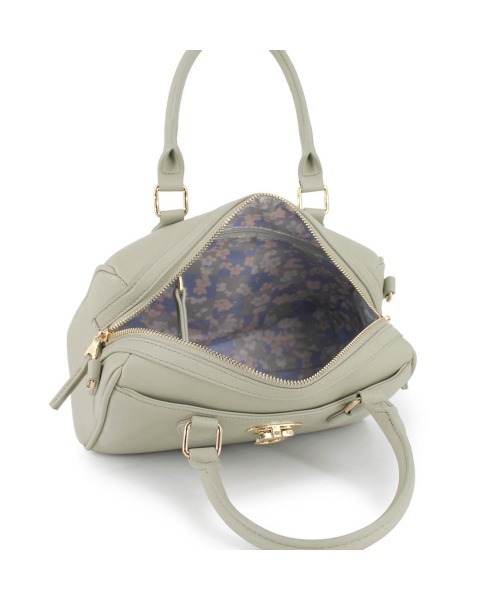 PAUL & JOE ACCESSOIRES(ポールアンドジョーアクセソワ)の「PAUL & JOE ACCESSOIRES (ポール&ジョーアクセソワ) ボストンバッグ フラワースクエア PJA-B702 ポールアンドジョー(ボストンバッグ・レディース・ブラック/カーキ・FREE)」の9枚目の写真