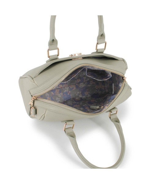 PAUL & JOE ACCESSOIRES(ポールアンドジョーアクセソワ)の「PAUL & JOE ACCESSOIRES (ポール&ジョーアクセソワ) ボストンバッグ フラワースクエア PJA-B702 ポールアンドジョー(ボストンバッグ・レディース・ブラック/カーキ・FREE)」の10枚目の写真
