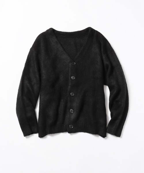 ROOPTOKYO（ループトウキョウ）の「ROOPTOKYO限定 モヘアライク Vネックニットカーディガン（カーディガン/ボレロ・メンズ・ブラック/レッド/ライトグレー/マスタード・M/L）」の2枚目の写真