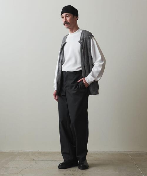 Steven Alan(スティーブンアラン)の「<Steven Alan> W/F MOCK NECK BOX LONG SLEEVE TEE -BOLD/カットソー(Tシャツ/カットソー・メンズ・ブラック/ホワイト/オリーブ・M/XL/S/L)」の19枚目の写真