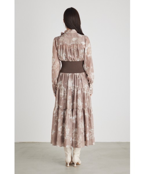 rienda(リエンダ)の「シアーギャザーフレアワンピース(ワンピース・レディース・ブラック/ブラック系その他/ブラウン系その他/グリーン系その他・SMALL/MEDIUM)」の22枚目の写真