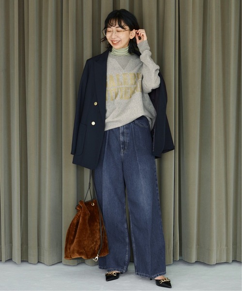 IENA（イエナ）の「VIVIENNE スウェットプルオーバー（スウェット・レディース・チャコールグレー/ベージュ/アイボリー・FREE）」の4枚目の写真