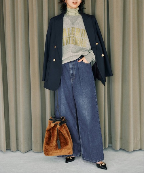 IENA（イエナ）の「VIVIENNE スウェットプルオーバー（スウェット・レディース・チャコールグレー/ベージュ/アイボリー・FREE）」の8枚目の写真