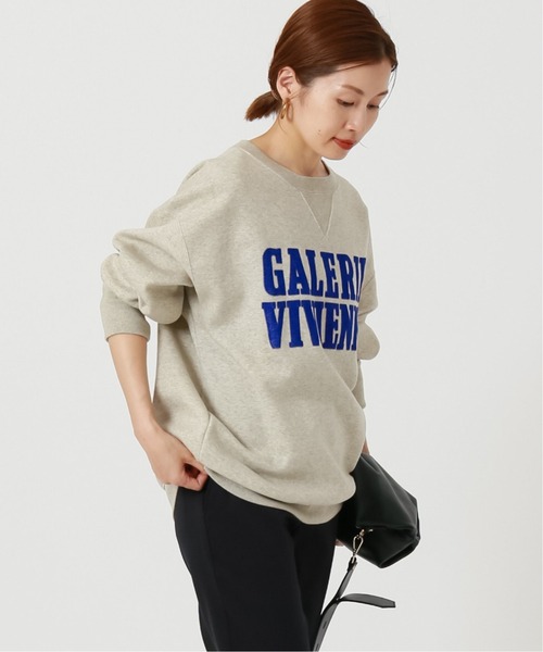 IENA（イエナ）の「VIVIENNE スウェットプルオーバー（スウェット・レディース・チャコールグレー/ベージュ/アイボリー・FREE）」の9枚目の写真