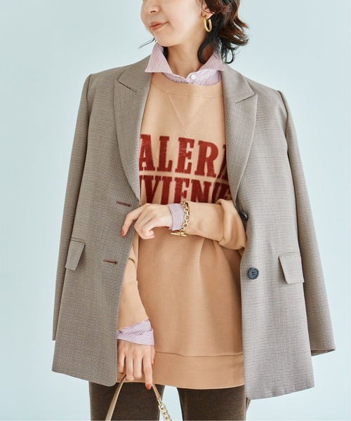 IENA（イエナ）の「VIVIENNE スウェットプルオーバー（スウェット・レディース・チャコールグレー/ベージュ/アイボリー・FREE）」の15枚目の写真