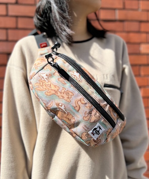 CHUMS（チャムス）の「【CHUMS】Recycle Small Waist Pouch（ボディバッグ/ウエストポーチ・メンズ・ブラック/その他/ブラウン/ブラック系/ネイビー/パープル/マルチ・FREE）」の6枚目の写真