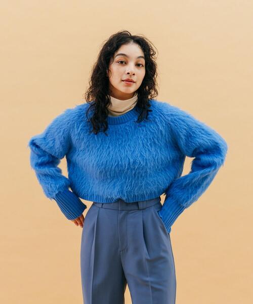 CITEN（シテン）の「＜CITEN＞シャギークロップド プルオーバーニット