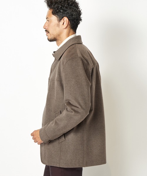 MEN'S BIGI（メンズビギ）の「マイクロスウェーディー起毛ポンチブルゾン（ブルゾン・メンズ・ブラック/ベージュ・01/02/03/04）」の6枚目の写真