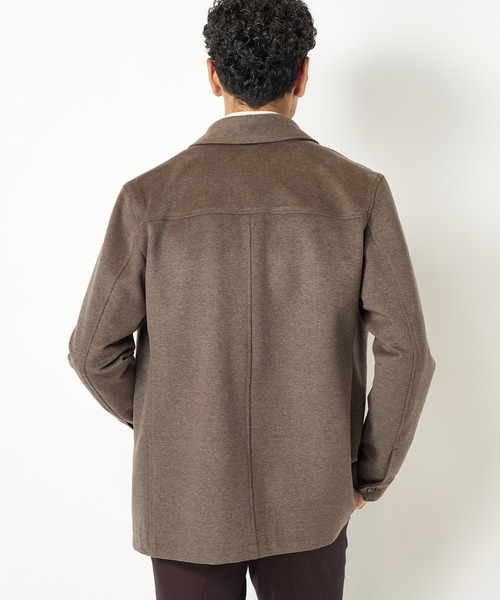 MEN'S BIGI（メンズビギ）の「マイクロスウェーディー起毛ポンチブルゾン（ブルゾン・メンズ・ブラック/ベージュ・01/02/03/04）」の7枚目の写真