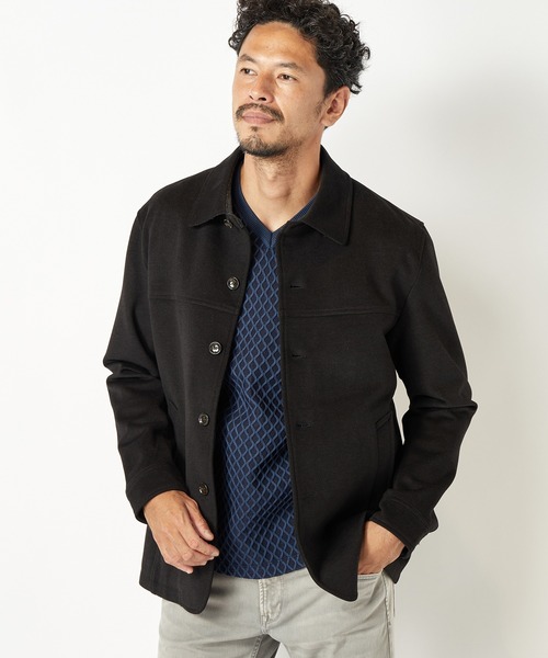 MEN'S BIGI（メンズビギ）の「マイクロスウェーディー起毛ポンチブルゾン（ブルゾン・メンズ・ブラック/ベージュ・01/02/03/04）」の12枚目の写真