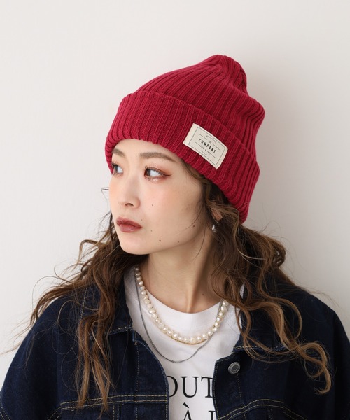 FUNALIVE（ファンアライブ）の「joujoulier リブニット帽（ニットキャップ/ビーニー・レディース・アイボリー/ブラック/ブルー/グレー/ピンク/ブラウン/グリーン/イエロー/ブルーグレー/ライム/ダークグレー/オレンジ/ブルー系/ブラウン系/ピンク系/チャコール/イエロー系/ブラック系/ネイビー系・FREE）」の18枚目の写真