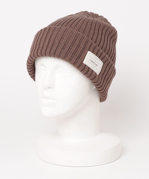 FUNALIVE（ファンアライブ）の「joujoulier リブニット帽（ニットキャップ/ビーニー・レディース・アイボリー/ブラック/ブルー/グレー/ピンク/ブラウン/グリーン/イエロー/ブルーグレー/ライム/ダークグレー/オレンジ/ブルー系/ブラウン系/ピンク系/チャコール/イエロー系/ブラック系/ネイビー系・FREE）」の8枚目の写真