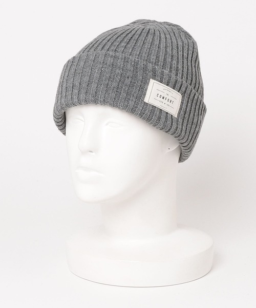 FUNALIVE（ファンアライブ）の「joujoulier リブニット帽（ニットキャップ/ビーニー・レディース・アイボリー/ブラック/ブルー/グレー/ピンク/ブラウン/グリーン/イエロー/ブルーグレー/ライム/ダークグレー/オレンジ/ブルー系/ブラウン系/ピンク系/チャコール/イエロー系/ブラック系/ネイビー系・FREE）」の4枚目の写真