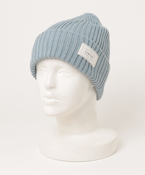 FUNALIVE（ファンアライブ）の「joujoulier リブニット帽（ニットキャップ/ビーニー・レディース・アイボリー/ブラック/ブルー/グレー/ピンク/ブラウン/グリーン/イエロー/ブルーグレー/ライム/ダークグレー/オレンジ/ブルー系/ブラウン系/ピンク系/チャコール/イエロー系/ブラック系/ネイビー系・FREE）」の6枚目の写真