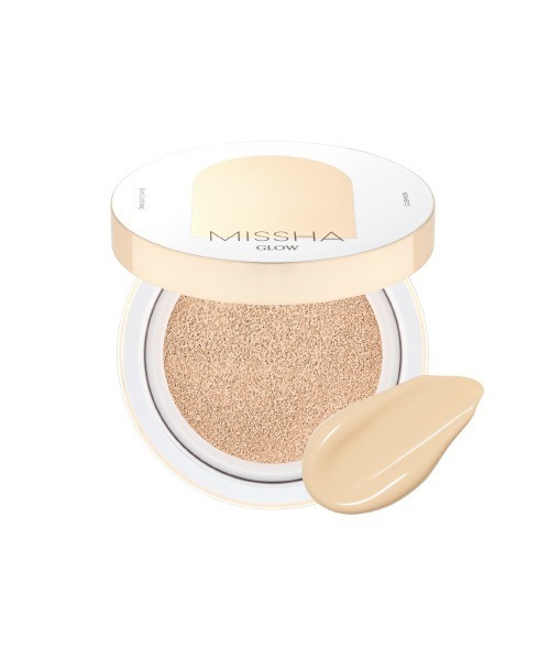 MISSHA(ミシャ)の「【MISSHA/ミシャ】グロウ クッション(カバータイプ)(ファンデーション・レディース・No.23 自然なベージュ/No.21N 明るいニュートラルベージュ・FREE)」の2枚目の写真