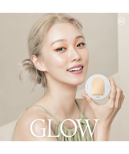 MISSHA(ミシャ)の「【MISSHA/ミシャ】グロウ クッション(カバータイプ)(ファンデーション・レディース・No.23 自然なベージュ/No.21N 明るいニュートラルベージュ・FREE)」の3枚目の写真
