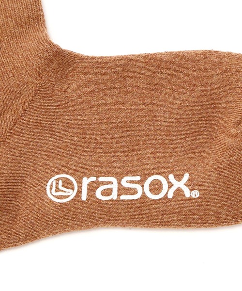 rasox（ラソックス）の「RASOX/ラソックス　パイル・クルー　メンズ（ソックス/靴下・メンズ・ベージュ/レンガ/チャコール・M/L）」の4枚目の写真