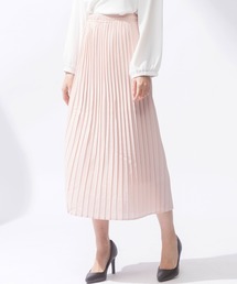 ウエストゴム 細プリーツ ロングスカート