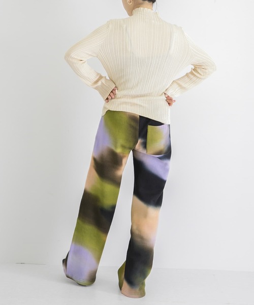 WANDERUNG（ワンデルング）の「WANDERUNG　Ribbed pullover（ニット/セーター・レディース・グレー/グリーン系その他/ブラック/アイボリー・FREE）」の20枚目の写真