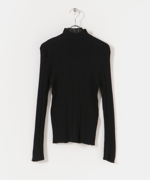 WANDERUNG（ワンデルング）の「WANDERUNG　Ribbed pullover（ニット/セーター・レディース・グレー/グリーン系その他/ブラック/アイボリー・FREE）」の16枚目の写真