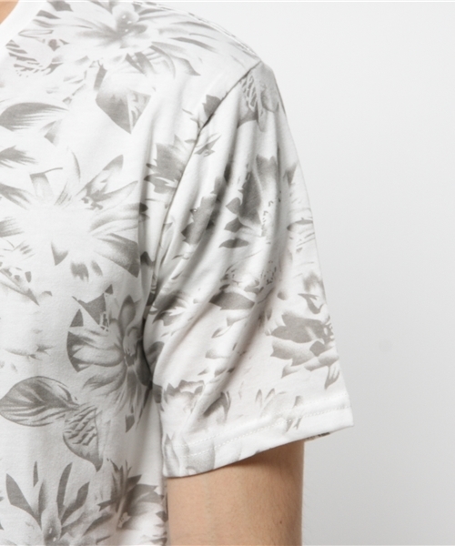 VENCEEXCHANGE(ヴァンスエクスチェンジ)の「B 単色総花柄Tシャツ (Tシャツ/カットソー・メンズ・オフホワイト/グレー・SMALL/LARGE/MEDIUM)」の7枚目の写真