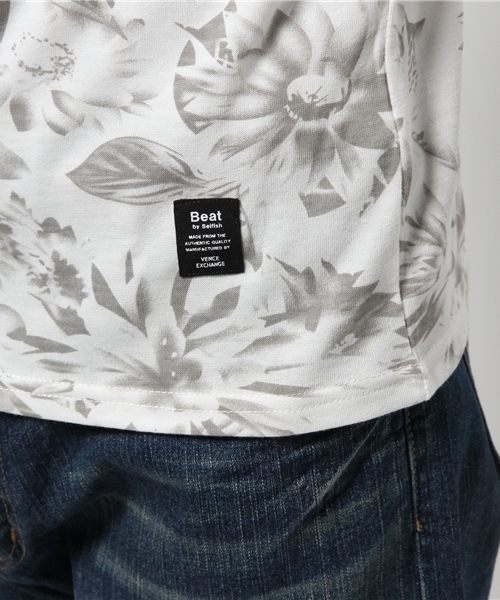 VENCEEXCHANGE(ヴァンスエクスチェンジ)の「B 単色総花柄Tシャツ (Tシャツ/カットソー・メンズ・オフホワイト/グレー・SMALL/LARGE/MEDIUM)」の8枚目の写真