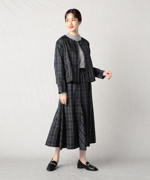 Comme　Ca　Mature（コムサマチュア）の「タータンチェック　スカート（スカート・レディース・レッド/グリーン・FREE）」の3枚目の写真