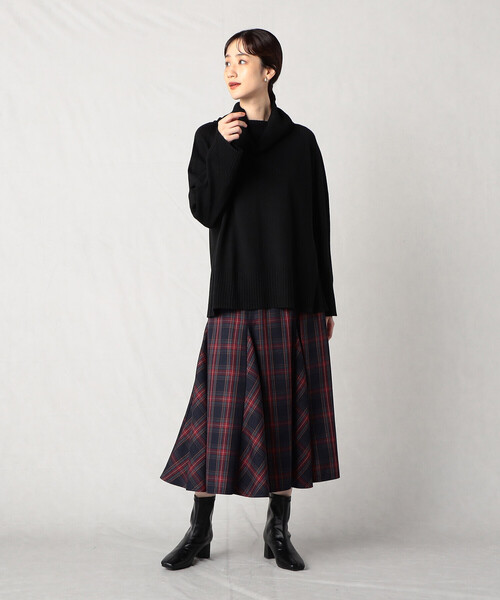 Comme　Ca　Mature（コムサマチュア）の「タータンチェック　スカート（スカート・レディース・レッド/グリーン・FREE）」の5枚目の写真