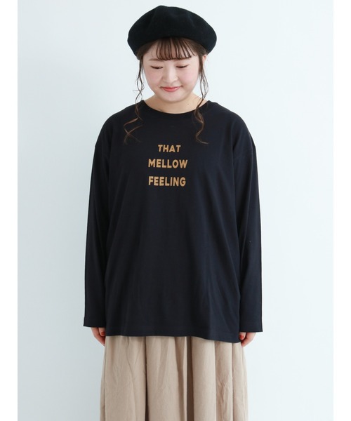 Samansa Mos2（サマンサ モスモス）の「ロゴアソート長袖Tシャツ（Tシャツ/カットソー・レディース・オフホワイト/チャコール/キナリ・ﾌﾘ-）」の15枚目の写真