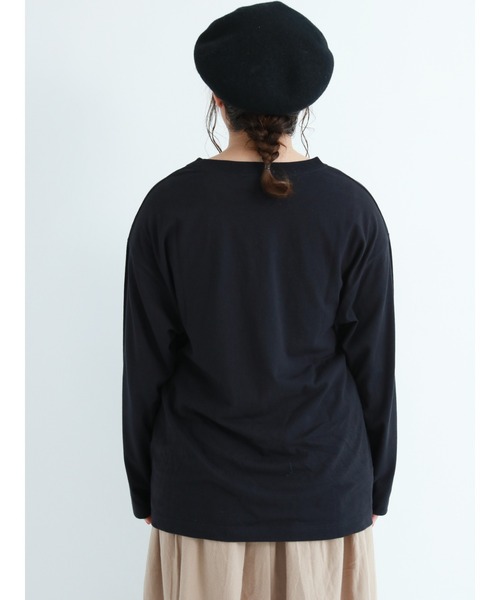 Samansa Mos2（サマンサ モスモス）の「ロゴアソート長袖Tシャツ（Tシャツ/カットソー・レディース・オフホワイト/チャコール/キナリ・ﾌﾘ-）」の17枚目の写真