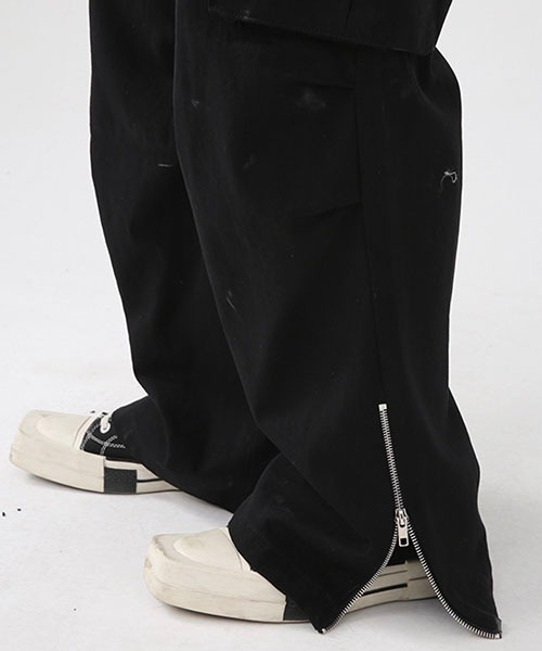 WESTBOY(ウエストボーイ)の「ワイドストレートミリタリーカーゴパンツWO22W2PT02【WB ORIGINALS】(カーゴパンツ・メンズ・ブラック/カーキ・M/L/XL)」の8枚目の写真