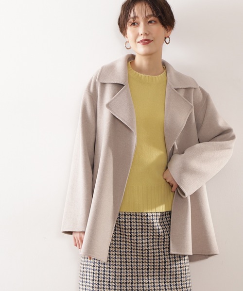 N.（N. Natural Beauty Basic）（エヌエヌナチュラルビューティーベーシック）の「◆ハミルトン　リバーミディコート（その他アウター・レディース・ベージュ/ネイビー・MEDIUM）」の15枚目の写真