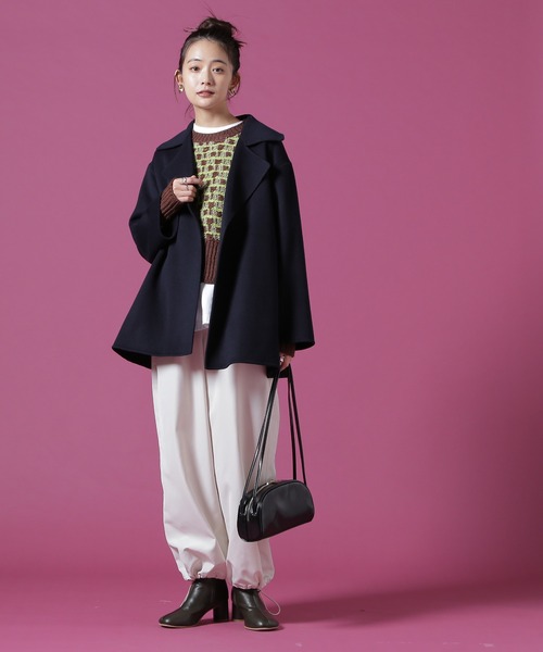 N.（N. Natural Beauty Basic）（エヌエヌナチュラルビューティーベーシック）の「◆ハミルトン　リバーミディコート（その他アウター・レディース・ベージュ/ネイビー・MEDIUM）」の19枚目の写真