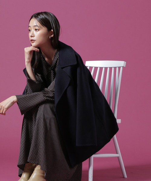 N.（N. Natural Beauty Basic）（エヌエヌナチュラルビューティーベーシック）の「◆ハミルトン　リバーミディコート（その他アウター・レディース・ベージュ/ネイビー・MEDIUM）」の21枚目の写真