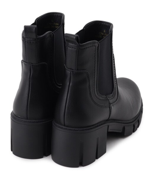 SHOO・LA・RUE(シューラルー)の「◆【消臭】ヒールアップチェルシーブーツ(ブーツ・レディース・ブラック/ナチュラル・35/45)」の9枚目の写真