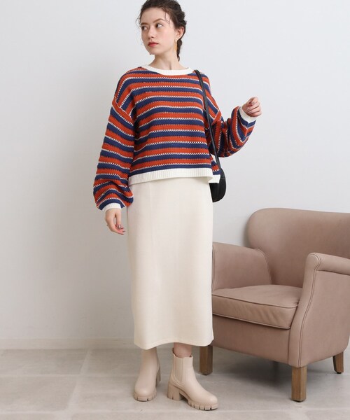 SHOO・LA・RUE(シューラルー)の「◆【消臭】ヒールアップチェルシーブーツ(ブーツ・レディース・ブラック/ナチュラル・35/45)」の12枚目の写真