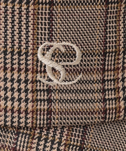 新品【EIMY GOLF】エイミーゴルフ　ロゴ　刺繍　チェック　バケットハット セール】esエンブロイダリーチェックバケットハット（ハット