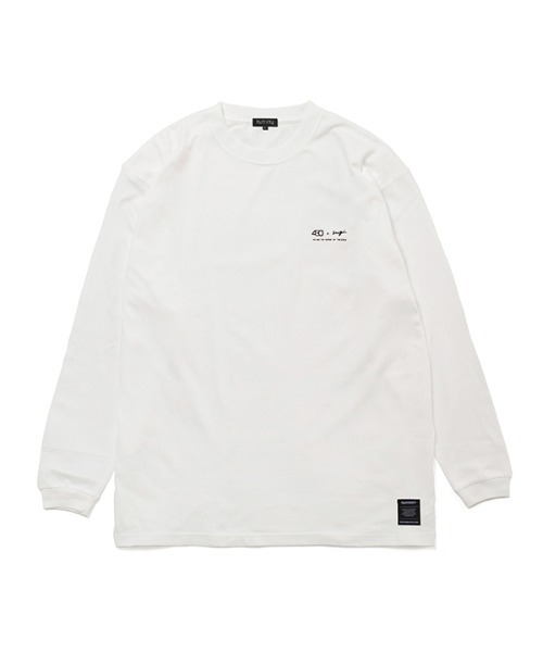430(フォーサーティ)の「【430】SF KNOWLEDGE IS POWER L/S TEE(Tシャツ/カットソー・メンズ・ホワイト/ブラック・1/2/3)」の4枚目の写真