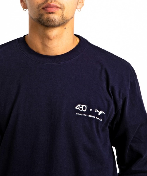 430(フォーサーティ)の「【430】SF KNOWLEDGE IS POWER L/S TEE(Tシャツ/カットソー・メンズ・ホワイト/ブラック・1/2/3)」の5枚目の写真