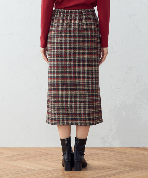 COMME CA ISM（コムサイズム）の「【セットアップ対応】 ツイード　スカート（スカート・レディース・レッド/ネイビー・MEDIUM/LARGE）」の13枚目の写真