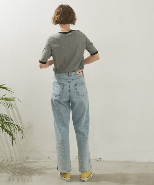 Unitage（ユニテージ）の「ボーダーリンガーT（Tシャツ/カットソー・レディース・レッド/ブラック/ダークグリーン・FREE）」の13枚目の写真