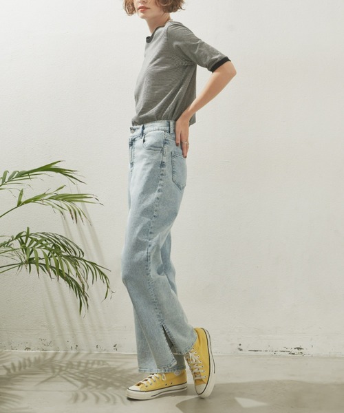 Unitage（ユニテージ）の「ボーダーリンガーT（Tシャツ/カットソー・レディース・レッド/ブラック/ダークグリーン・FREE）」の14枚目の写真