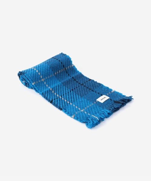 Morris & Sons（モリスアンドサンズ）の「MORRIS & SONS | フリンジスカーフ（マフラー・レディース・ブルー系その他5/オレンジ系その他/ブラック系その他/ブルー系その他/レッド系その他・FREE）」の2枚目の写真