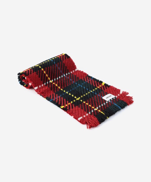 Morris & Sons（モリスアンドサンズ）の「MORRIS & SONS | フリンジスカーフ（マフラー・レディース・ブルー系その他5/オレンジ系その他/ブラック系その他/ブルー系その他/レッド系その他・FREE）」の4枚目の写真