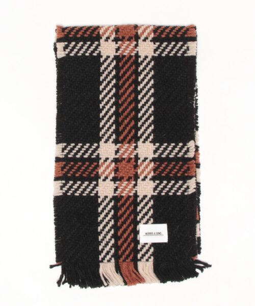 Morris & Sons（モリスアンドサンズ）の「MORRIS & SONS | フリンジスカーフ（マフラー・レディース・ブルー系その他5/オレンジ系その他/ブラック系その他/ブルー系その他/レッド系その他・FREE）」の7枚目の写真